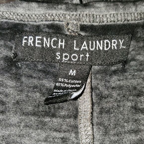 FRENCH LAUNDRY Grey tanktop knot back EUC athletic - Picture 4 of 5
